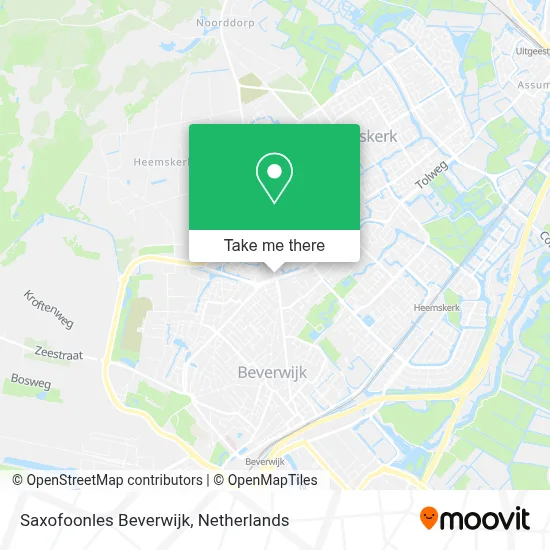 Saxofoonles Beverwijk map