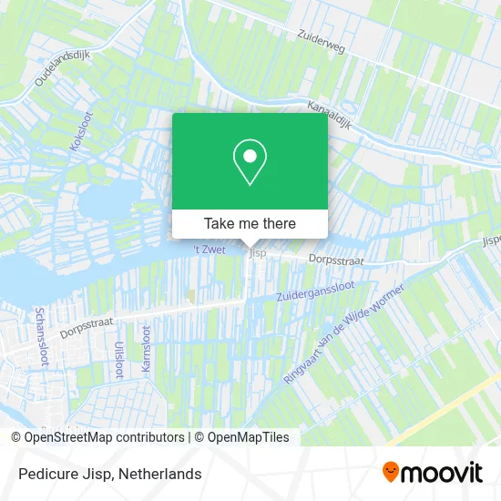 Pedicure Jisp map