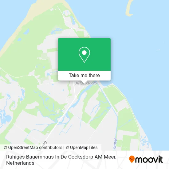 Ruhiges Bauernhaus In De Cocksdorp AM Meer map