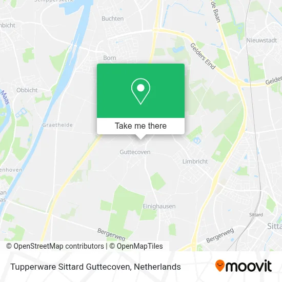 Tupperware Sittard Guttecoven map
