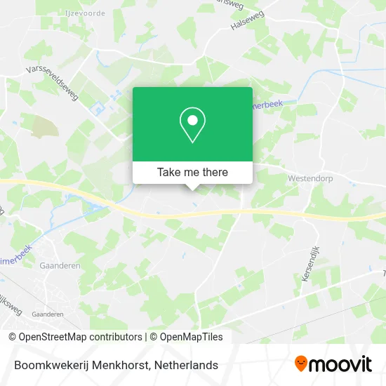 Boomkwekerij Menkhorst map
