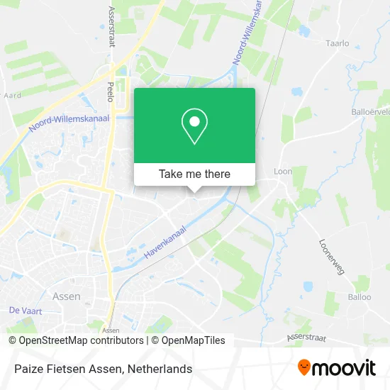 Paize Fietsen Assen map