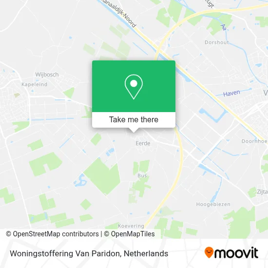 Woningstoffering Van Paridon map
