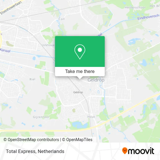 Total Express map