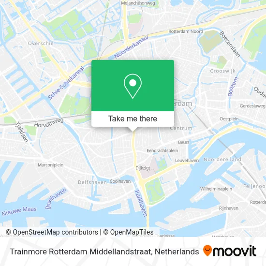 Trainmore Rotterdam Middellandstraat map