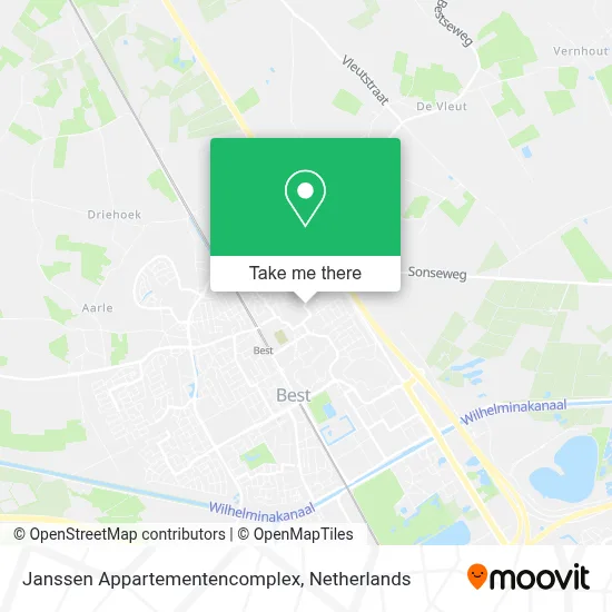 Janssen Appartementencomplex map