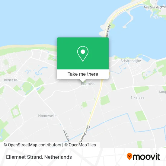 Ellemeet Strand map