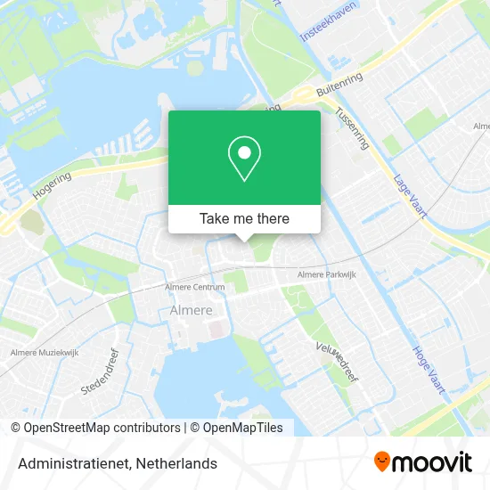Administratienet map