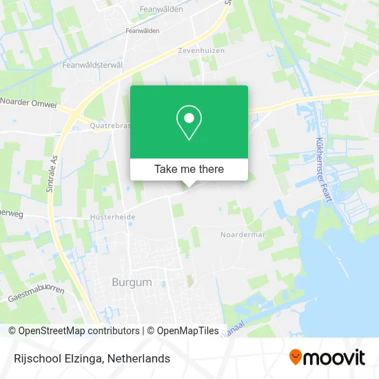 Rijschool Elzinga map