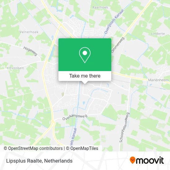 Lipsplus Raalte map