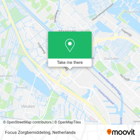 Focus Zorgbemiddeling map