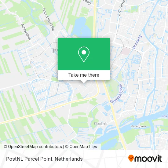 Postnl Pakketpunt map