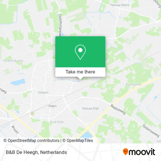 B&B De Heegh map