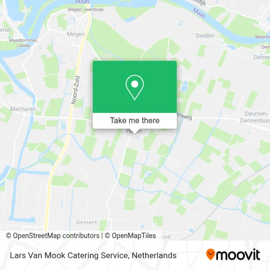 Lars Van Mook Catering Service map