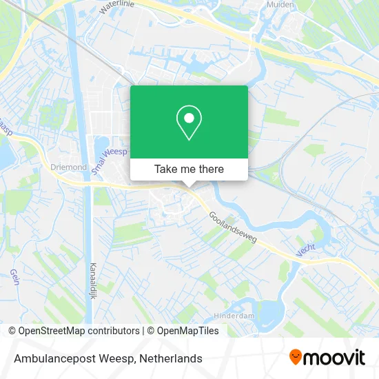 Ambulancepost Weesp map