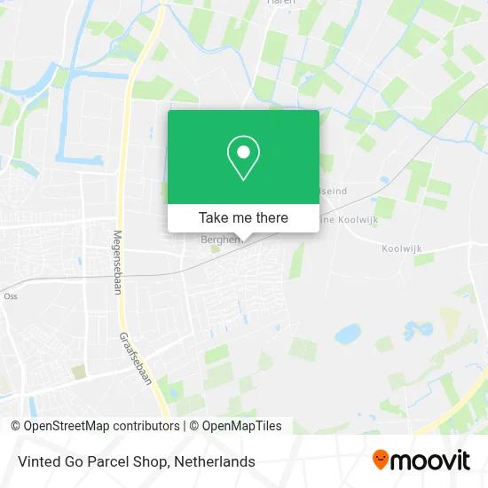 Vinted Go Parcel Shop map
