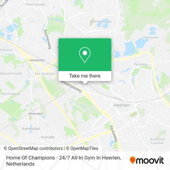 Home Of Champions - 24 / 7 All-In Gym In Heerlen map