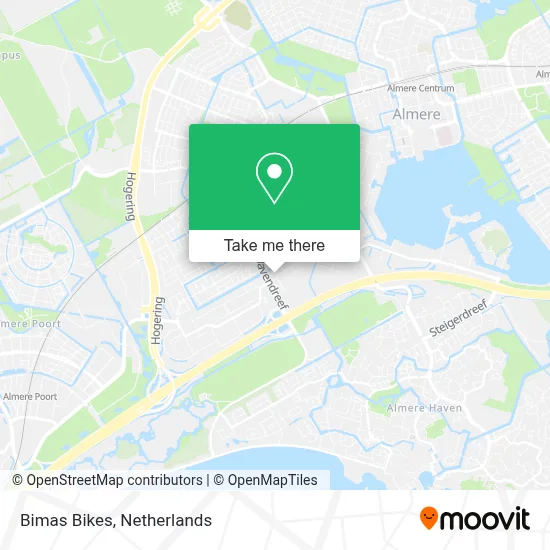 Bimas Bikes map