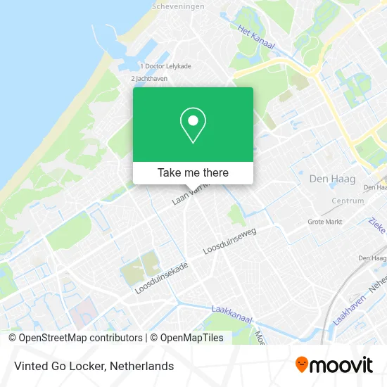 Vinted Go Locker map