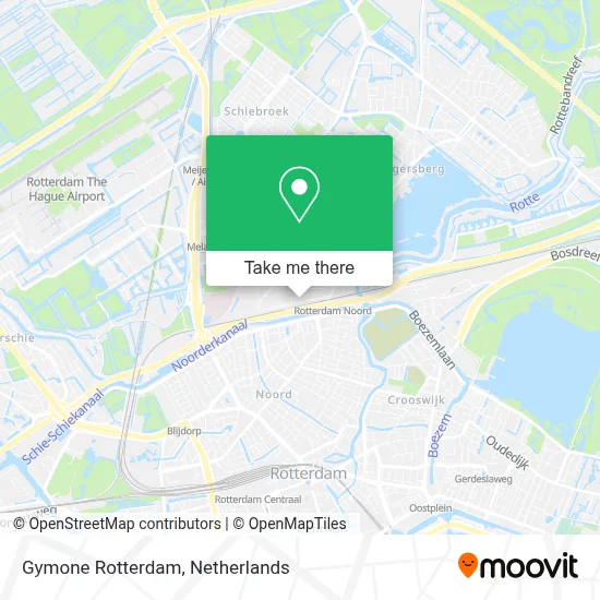 Gymone Rotterdam map