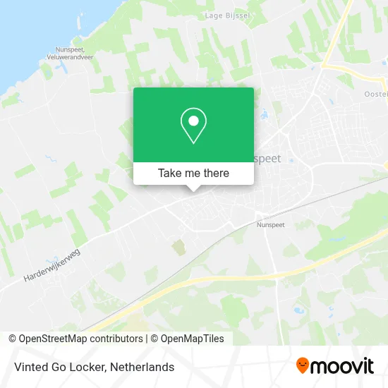 Vinted Go Locker map