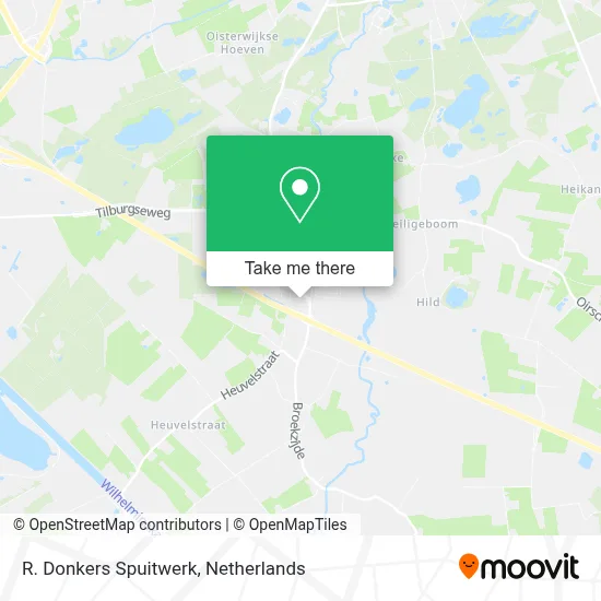 R. Donkers Spuitwerk map