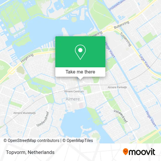 Topvorm map