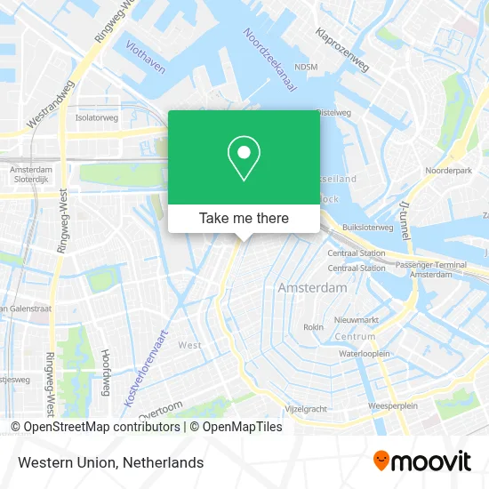 Western Union map