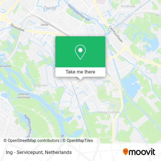 Ing - Servicepunt map
