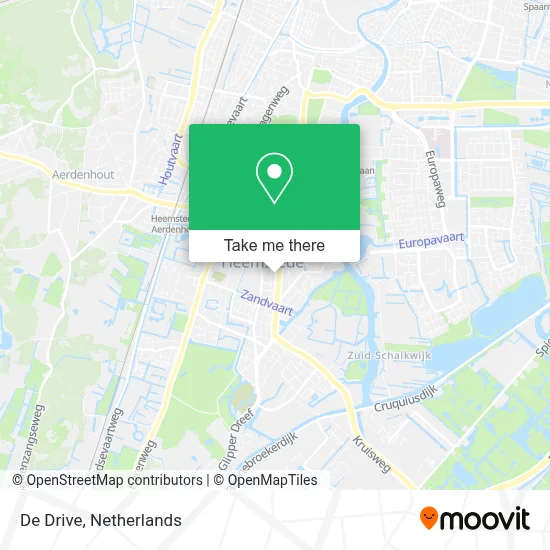 De Drive map