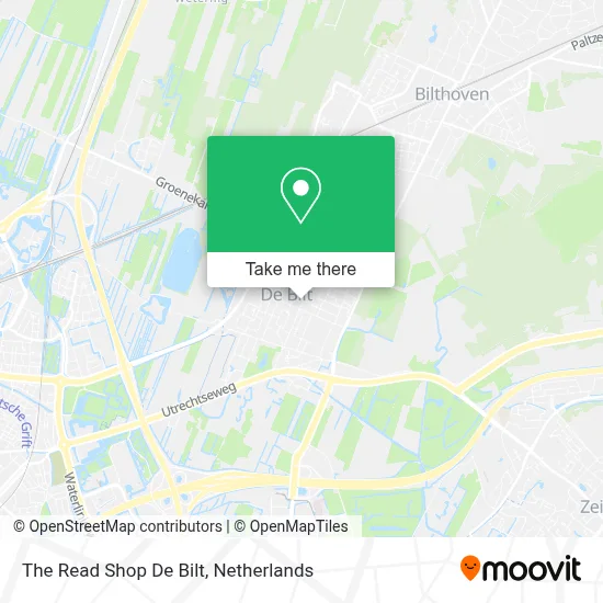 The Read Shop De Bilt map