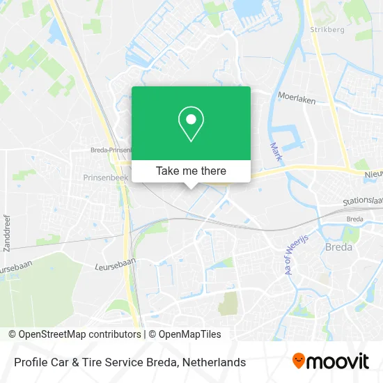Profile Car & Tire Service Breda map