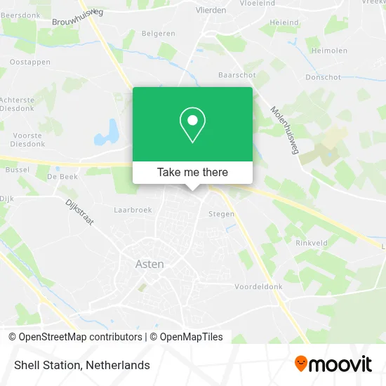 Shell Station map