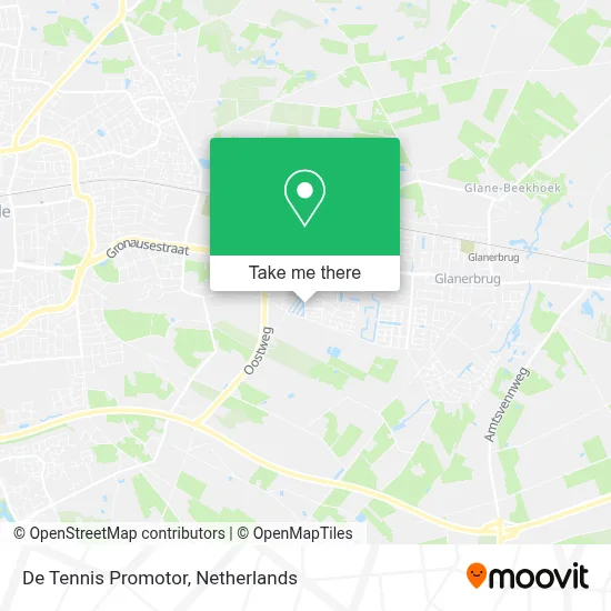 De Tennis Promotor map