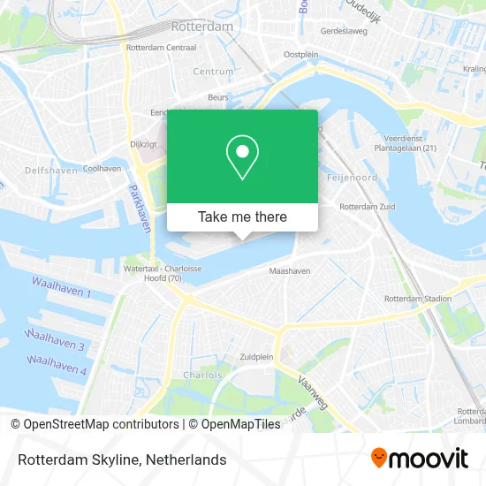 Rotterdam Skyline map