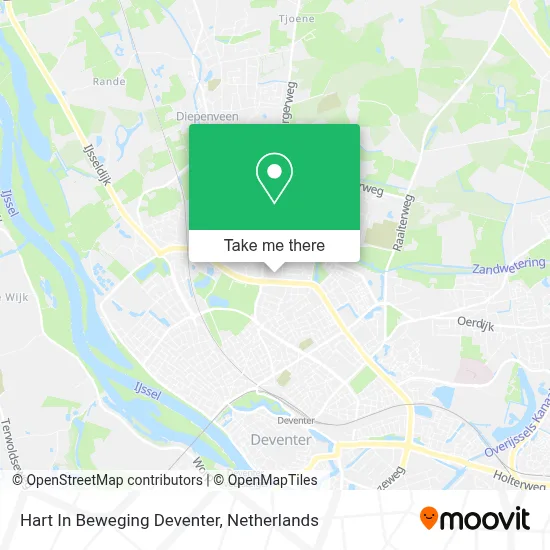 Hart In Beweging Deventer map