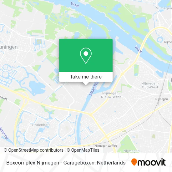 Boxcomplex Nijmegen - Garageboxen Karte