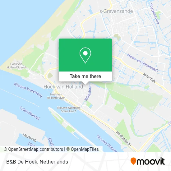 B&B De Hoek map