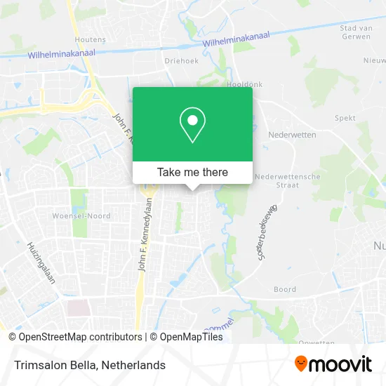 Trimsalon Bella map