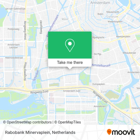 Rabobank Minervaplein map