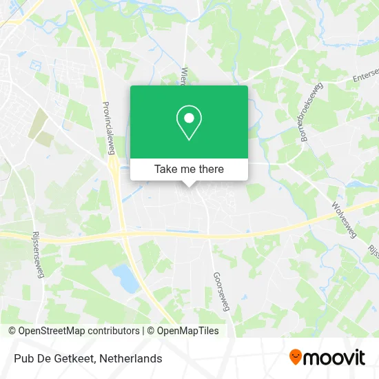 Pub De Getkeet map