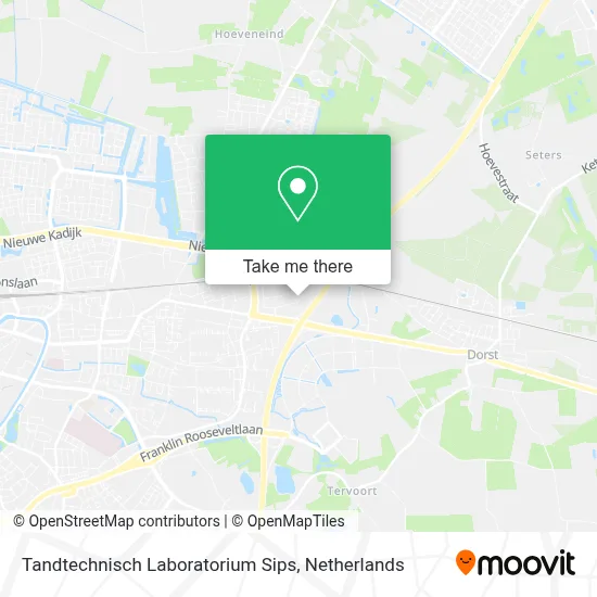 Tandtechnisch Laboratorium Sips map