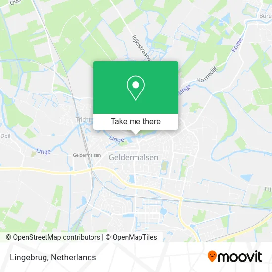 Lingebrug map