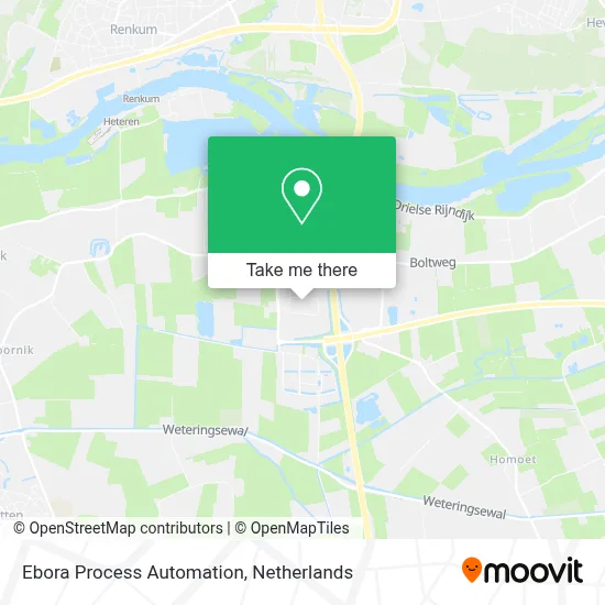 Ebora Process Automation map