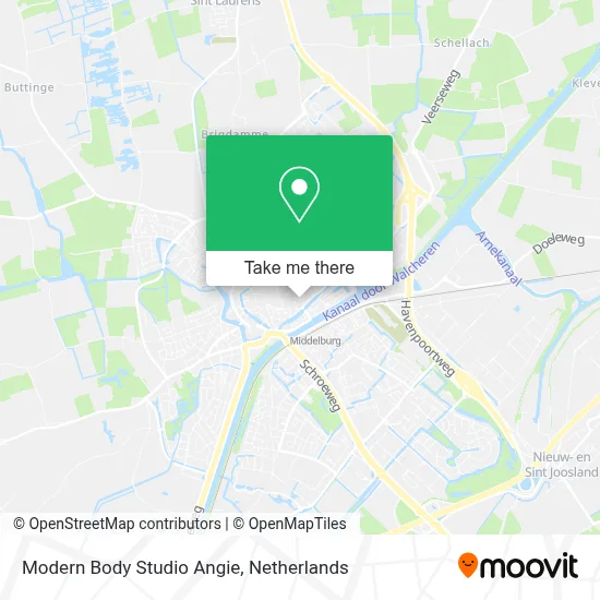 Modern Body Studio Angie map