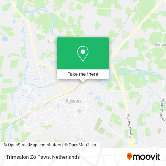 Trimsalon Zo Paws map