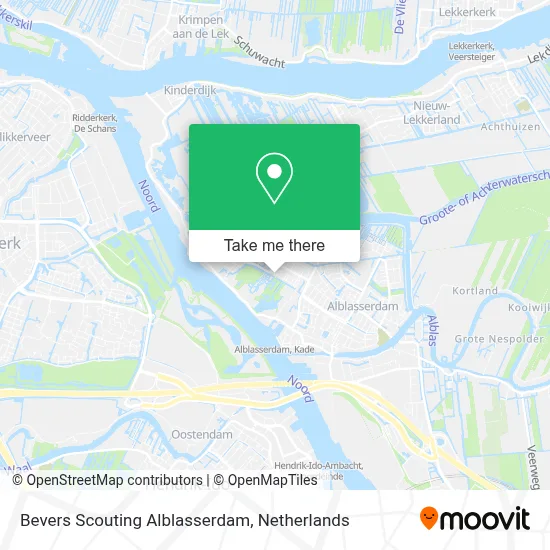 Bevers Scouting Alblasserdam map