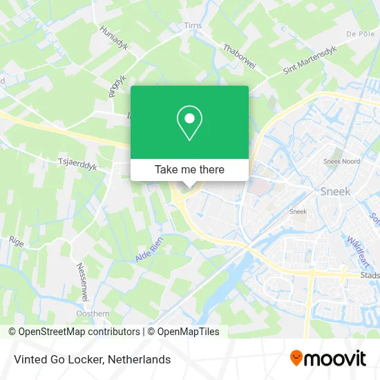 Vinted Go Locker map