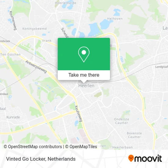 Vinted Go Locker map
