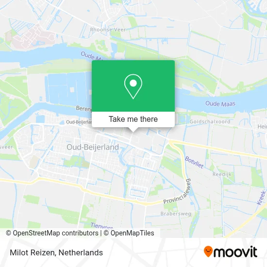 Milot Reizen map